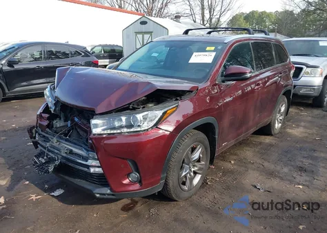 2017 Toyota Highlander Hybrid Limited Platinum from USA, damaged, VIN 5TDDGRFH4HS035468